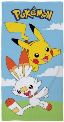 Ręcznik plażowy 70x140 Pokemon niebieski Halantex