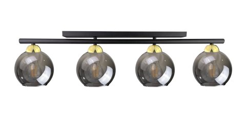 Lampa sufitowa 4xE27 MINOR BLACK/GOLD