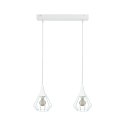 Lampa wisząca 2xE27 SELENE WHITE