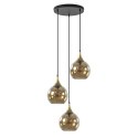 Lampa wisząca 3xE27 CALLISTO BLACK /GOLD