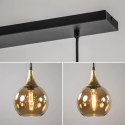 Lampa wisząca 3xE27 CALLISTO BLACK/GOLD