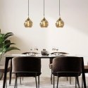 Lampa wisząca 3xE27 CALLISTO BLACK/GOLD