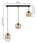 Lampa wisząca 3xE27 CALLISTO BLACK/GOLD