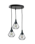 Lampa wisząca 3xE27 SELENE BLACK