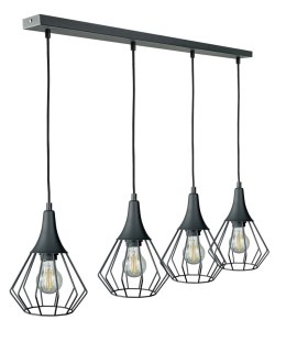 Lampa wisząca 4xE27 SELENE BLACK