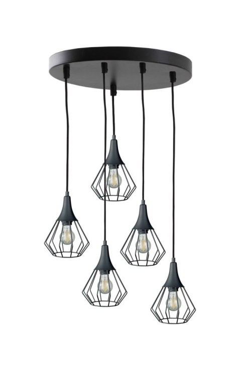 Lampa wisząca 5xE27 SELENE BLACK Lampa wisząca 5xE27 SELENE BLACK