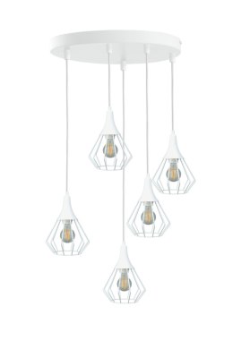 Lampa wisząca 5xE27 SELENE WHITE