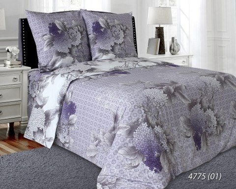 Pościel bawełniana 160x200 4775/1 Hortensje wrzosowa liliowa Luxury 01 Pościel bawełniana 160x200 4775/1 Hortensje wrzosowa liliowa Luxury 01