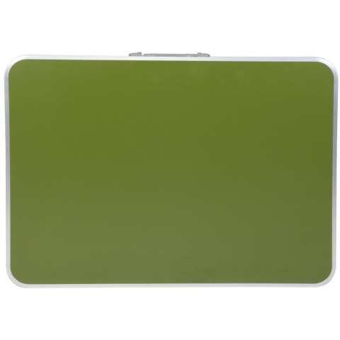 STOLIK TURYSTYCZNY SKŁADANY KEMPINGOWY 80X60X70CM I 2 KRZESŁA ZIELONY STOLIK TURYSTYCZNY SKŁADANY KEMPINGOWY 80X60X70CM I 2 KRZESŁA ZIELONY