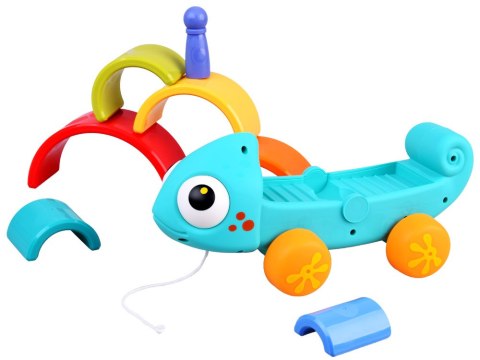 Tęczowy kameleon układanka montessori 18m+ ZA4532 Tęczowy kameleon układanka montessori 18m+ ZA4532
