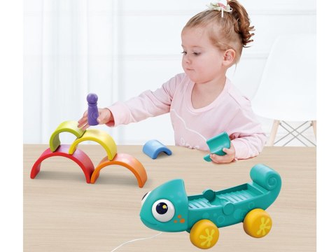 Tęczowy kameleon układanka montessori 18m+ ZA4532 Tęczowy kameleon układanka montessori 18m+ ZA4532