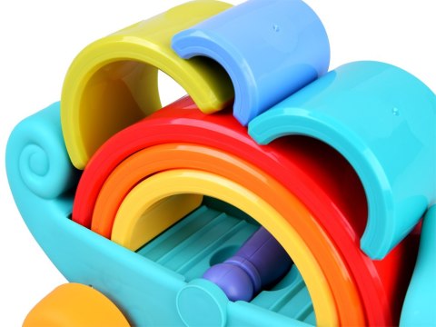 Tęczowy kameleon układanka montessori 18m+ ZA4532 Tęczowy kameleon układanka montessori 18m+ ZA4532