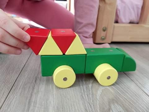 Klocki Magnetyczne WABI Zestaw Edukacyjny 120 el. + tacka magnetyczna WABI Pad Klocki Magnetyczne WABI Zestaw Edukacyjny 120 el. + tacka magnetyczna WABI Pad