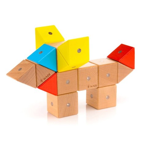 Klocki Magnetyczne WABI Zestaw Edukacyjny 120 el. + tacka magnetyczna WABI Pad Klocki Magnetyczne WABI Zestaw Edukacyjny 120 el. + tacka magnetyczna WABI Pad