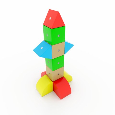 Klocki Magnetyczne WABI Zestaw Edukacyjny 120 el. + tacka magnetyczna WABI Pad Klocki Magnetyczne WABI Zestaw Edukacyjny 120 el. + tacka magnetyczna WABI Pad