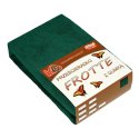 Prześcieradło frotte z gumką 60x120 zielone butelkowe 074 grube 200g/m2 KARO