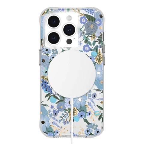 Rifle Paper Clear MagSafe - Etui iPhone 15 Pro (Garden Party Blue) Rifle Paper Clear MagSafe - Etui iPhone 15 Pro (Garden Party Blue)