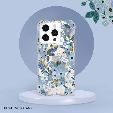 Rifle Paper Clear MagSafe - Etui iPhone 15 Pro (Garden Party Blue) Rifle Paper Clear MagSafe - Etui iPhone 15 Pro (Garden Party Blue)