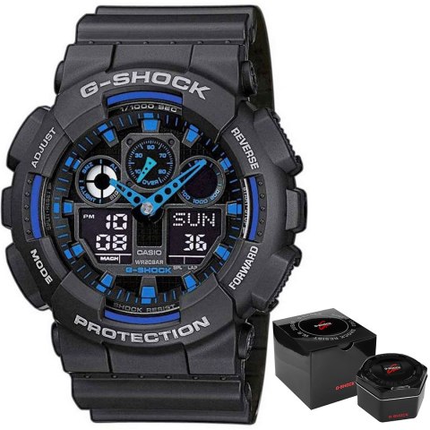 Zegarek Męski CASIO G-SHOCK GA-100-1A2ER + BOX Zegarek Męski CASIO G-SHOCK GA-100-1A2ER + BOX