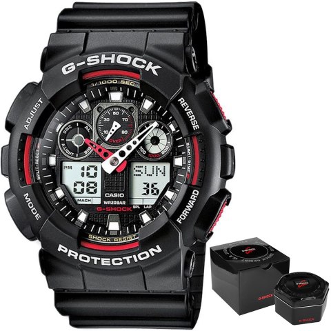 Zegarek Męski CASIO G-SHOCK GA-100-1A4ER + BOX Zegarek Męski CASIO G-SHOCK GA-100-1A4ER + BOX