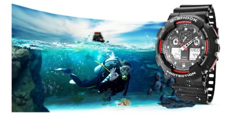 Zegarek Męski CASIO G-SHOCK GA-100-1A4ER + BOX Zegarek Męski CASIO G-SHOCK GA-100-1A4ER + BOX