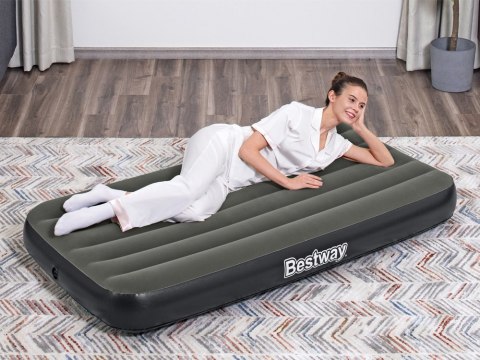 Bestway 1osobowy materac dmuchany Tritech Air Mattress Twin 188x99cm 6713L Bestway 1osobowy materac dmuchany Tritech Air Mattress Twin 188x99cm 6713L