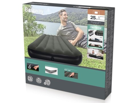 Bestway 1osobowy materac dmuchany Tritech Air Mattress Twin 188x99cm 6713L Bestway 1osobowy materac dmuchany Tritech Air Mattress Twin 188x99cm 6713L