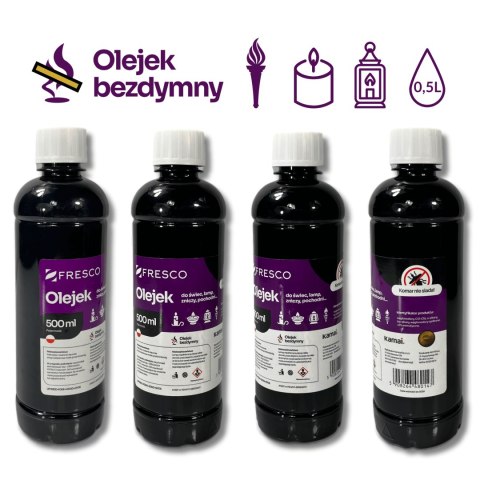 Paliwo olej do lamp, pochodni i świec 0,5L ANTYKOMAR Paliwo olej do lamp, pochodni i świec 0,5L ANTYKOMAR