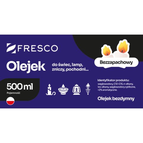 Paliwo olej do lamp, pochodni i świec 0,5L PRZEZROCZYSTY Paliwo olej do lamp, pochodni i świec 0,5L PRZEZROCZYSTY