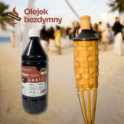 Paliwo olej do lamp, pochodni i świec 1,0L CYNAMON Paliwo olej do lamp, pochodni i świec 1,0L CYNAMON