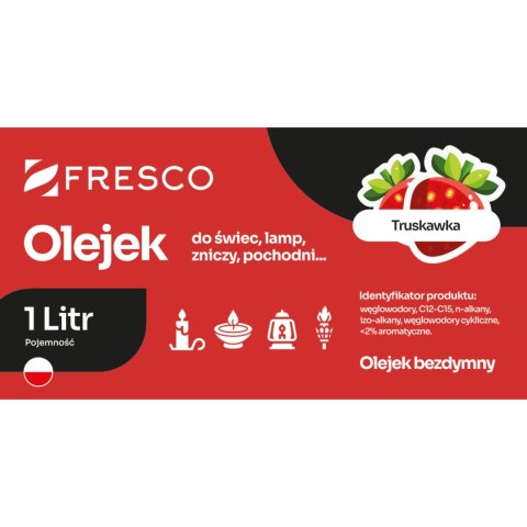 Paliwo olej do lamp, pochodni i świec 1,0L TRUSKAWKA Paliwo olej do lamp, pochodni i świec 1,0L TRUSKAWKA