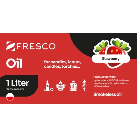 Paliwo olej do lamp, pochodni i świec 1,0L TRUSKAWKA Paliwo olej do lamp, pochodni i świec 1,0L TRUSKAWKA