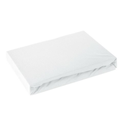 Prześcieradło jersey z gumką 140x200 białe na wysoki materac 30 cm 125 g/m2