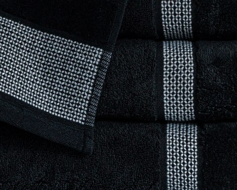 Ręcznik 50x90 Carlo czarny frotte bawełniany 550g/m2 Detexpol Ręcznik 50x90 Carlo czarny frotte bawełniany 550g/m2 Detexpol