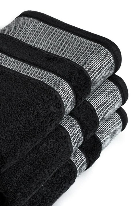 Ręcznik 50x90 Carlo czarny frotte bawełniany 550g/m2 Detexpol Ręcznik 50x90 Carlo czarny frotte bawełniany 550g/m2 Detexpol