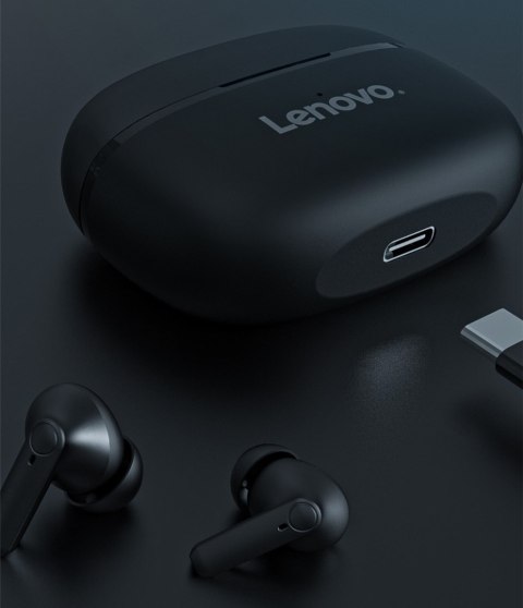 Słuchawki bezprzewodowe douszne Lenovo HT05 Czarne Słuchawki bezprzewodowe douszne Lenovo HT05 Czarne