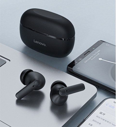 Słuchawki bezprzewodowe douszne Lenovo HT05 Czarne Słuchawki bezprzewodowe douszne Lenovo HT05 Czarne