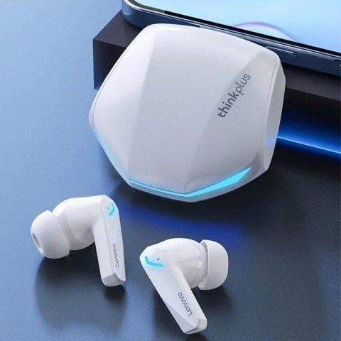 Słuchawki bezprzewodowe douszne Lenovo Thinkplus LivePods GM2 PRO Białe Słuchawki bezprzewodowe douszne Lenovo Thinkplus LivePods GM2 PRO Białe