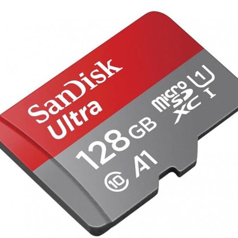 SanDisk Ultra microSDXC - Karta pamięci 128 GB A1 Class 10 UHS-I U1 120 MB/s SanDisk Ultra microSDXC - Karta pamięci 128 GB A1 Class 10 UHS-I U1 120 MB/s