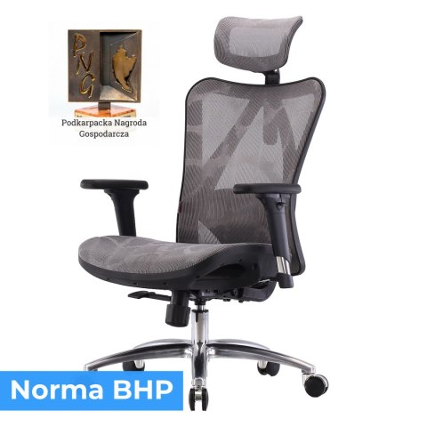 Fotel ergonomiczny ANGEL biurowy obrotowy kalistO Grafitowy Fotel ergonomiczny ANGEL biurowy obrotowy kalistO Grafitowy