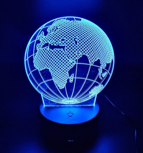 Lampka LED - Globus - 7 różnych kolorów - USB - P108 Lampka LED - Globus - 7 różnych kolorów - USB - P108