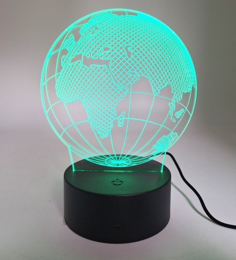 Lampka LED - Globus - 7 różnych kolorów - USB - P108 Lampka LED - Globus - 7 różnych kolorów - USB - P108