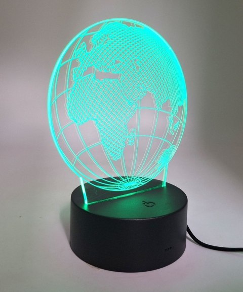 Lampka LED - Globus - 7 różnych kolorów - USB - P108 Lampka LED - Globus - 7 różnych kolorów - USB - P108