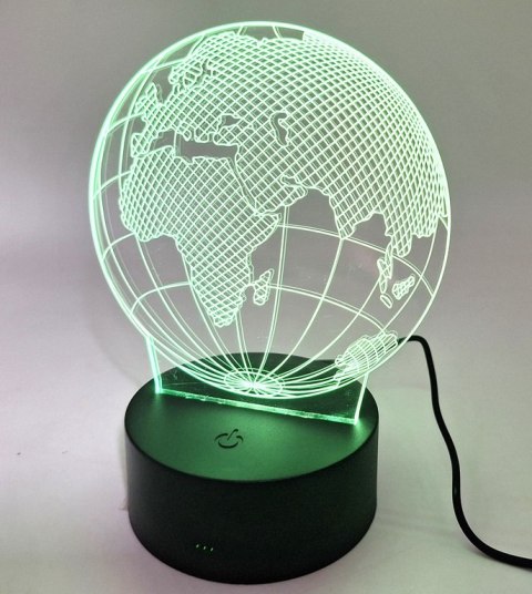 Lampka LED - Globus - 7 różnych kolorów - USB - P108 Lampka LED - Globus - 7 różnych kolorów - USB - P108