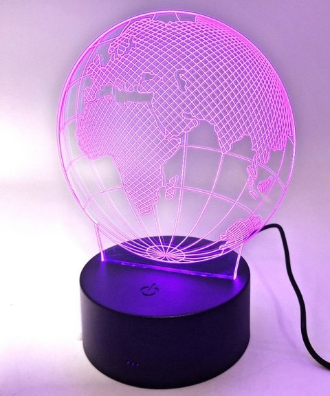 Lampka LED - Globus - 7 różnych kolorów - USB - P108 Lampka LED - Globus - 7 różnych kolorów - USB - P108