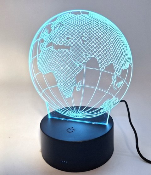 Lampka LED - Globus - 7 różnych kolorów - USB - P108 Lampka LED - Globus - 7 różnych kolorów - USB - P108