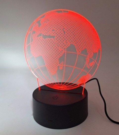 Lampka LED - Globus - 7 różnych kolorów - USB - P108 Lampka LED - Globus - 7 różnych kolorów - USB - P108