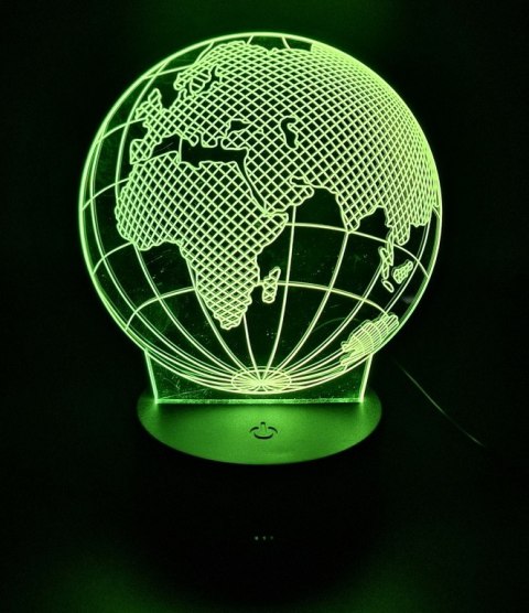 Lampka LED - Globus - 7 różnych kolorów - USB - P108 Lampka LED - Globus - 7 różnych kolorów - USB - P108