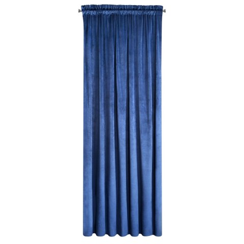 Zasłona gotowa na taśmie 135x270 Rosa granatowa welurowa D91 Zasłona gotowa na taśmie 135x270 Rosa granatowa welurowa D91