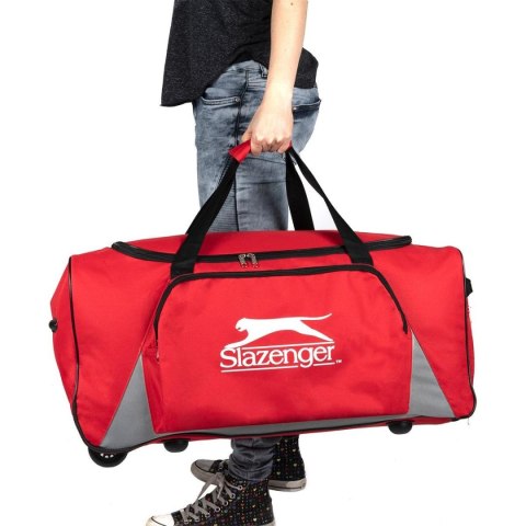 TORBA SPORTOWA PODRÓŻNA Z KÓŁKAMI SLAZENGER - CZERWONY TORBA SPORTOWA PODRÓŻNA Z KÓŁKAMI SLAZENGER - CZERWONY